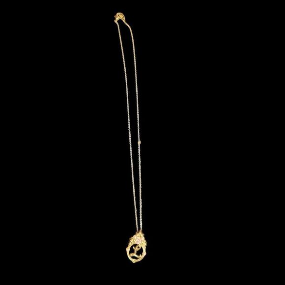 💍Vintage Avon Monogram Initial L Pearl Pink Rose Gold Tone Pendant and Chain - Picture 2 of 7